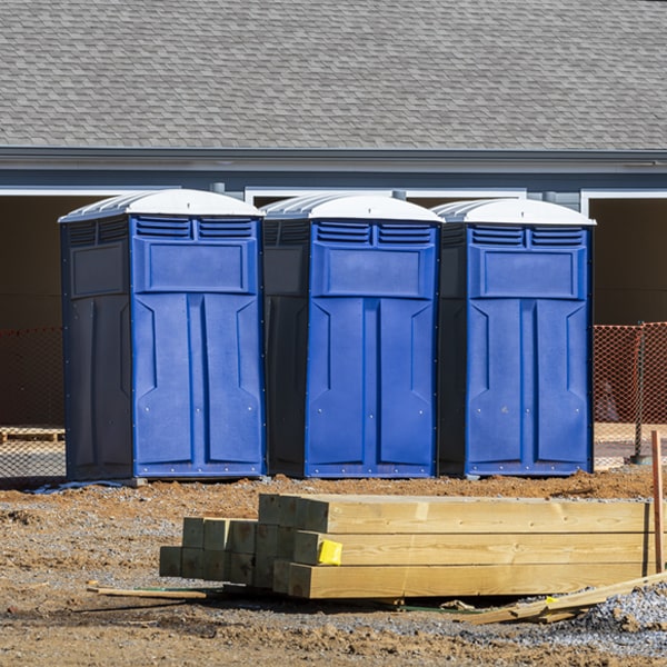 are there any restrictions on where i can place the porta potties during my rental period in Raleigh North Carolina